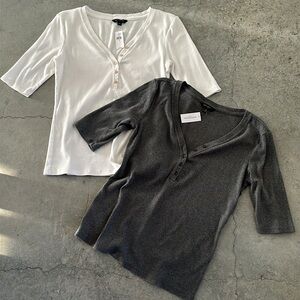 Banana Republic Henley Shirts New with Tags size Medium